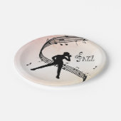 Assiettes En Carton Danse Jazz (Angle)