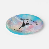 Assiettes En Carton Danse Joyeux Anniversaire Ballerina Swirl Plaque d (Angle)