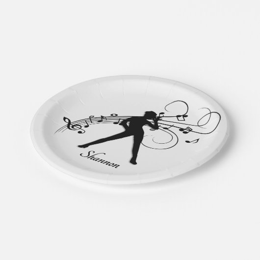 Assiettes En Carton Danse moderne (Angle)