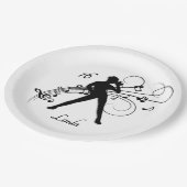 Assiettes En Carton Danse moderne Anniversaire (Angle)