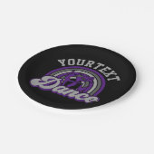 Assiettes En Carton Danseur de ballet AJOUTER DU TEXTE Danse classique (Angle)