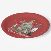 Assiettes En Carton Danseur de ballet de cétacés afro-américains Chris (Angle)