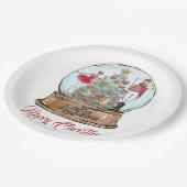 Assiettes En Carton Danseur de ballet de cétacés afro-américains Chris (Angle)