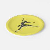 Assiettes En Carton Danseur de ballet moderne danse moderne (Angle)