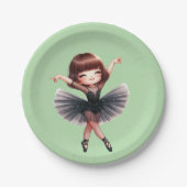 Assiettes En Carton Danseuse de ballet (Devant)