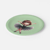 Assiettes En Carton Danseuse de ballet (Angle)