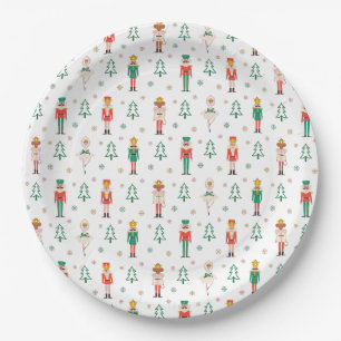Assiettes En Carton Danseuse de Casse-Noisette de Noël festive