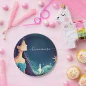 Assiettes En Carton Dark Fun Star Prom Starry Night Sky Quinceanera (Fête)