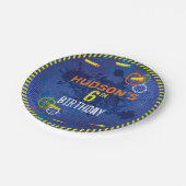 Assiettes En Carton Dart Anniversaire Guerre de nourriture (Angle)