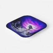 Assiettes En Carton Dauphin clair de lune (Angulaire)