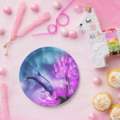 Assiettes En Carton Dauphin d'Imaginaire (Fête)