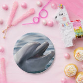 Assiettes En Carton Dauphin souriant (Fête)