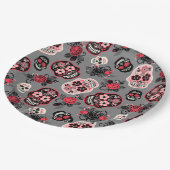 Assiettes En Carton Day of the Dead Sugar (Angle)