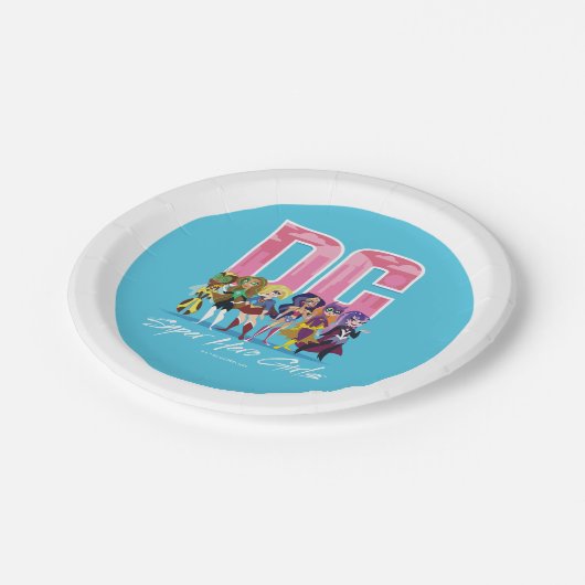 Assiettes En Carton DC Super Hero Girls Lineup (Angle)