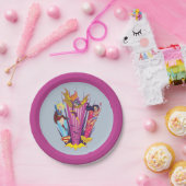 Assiettes En Carton DC Super Hero Girls Trio (Fête)