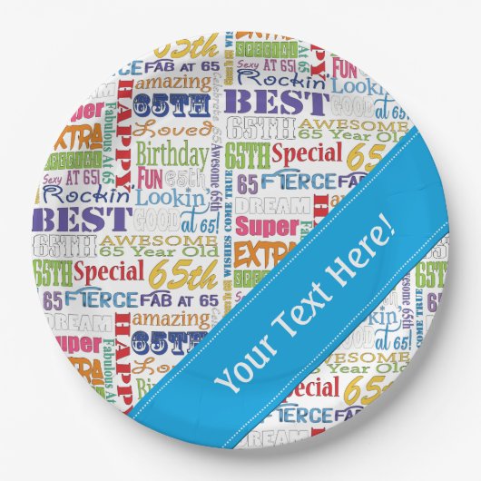 Assiettes En Carton De fête d'anniversaire cadeaux uniques et (Devant)