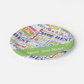 Assiettes En Carton De fête d'anniversaire cadeaux uniques et 25èmes (Angle)