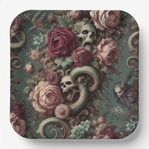 Assiettes En Carton De l'Os & de la Vigne – Gothique Victorien 