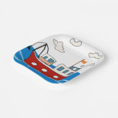 Assiettes En Carton ​ de mer ​ bateau de pêche (Angulaire)