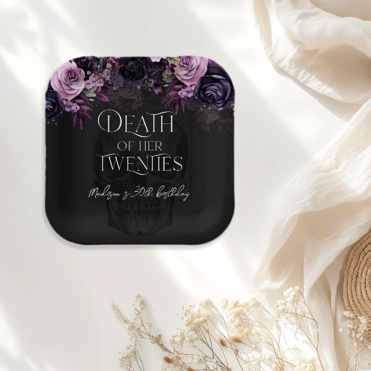 Assiettes En Carton Death Of Her Twenties 30th Birthday Party