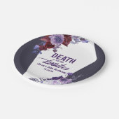 Assiettes En Carton Décès à mes vingt Floral 30e Anniversaire (Angle)