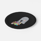 Assiettes En Carton Décès par Candy Halloween Design (Angle)