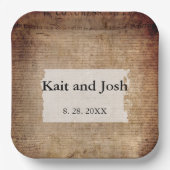 Assiettes En Carton Déclaration d'indépendance 📜 Historique 1776 (Recto)