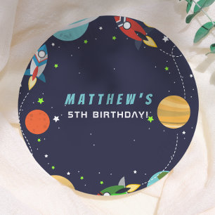Assiettes En Carton Décollage ! Fête d'anniversaire dans l'espace