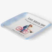 Assiettes En Carton Décontracté moderne Romantique Mariage Artiste Cou (Angulaire)