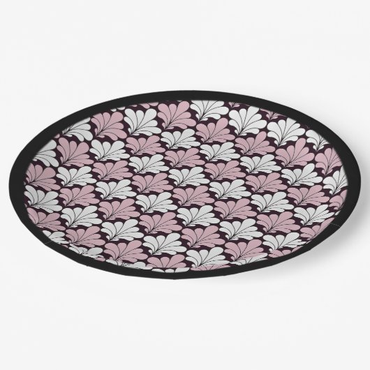 Assiettes En Carton Décor Art Nouveau (Angle)