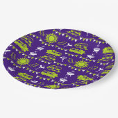 Assiettes En Carton Décor camping Caravan (Angle)