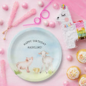 Assiettes En Carton Décor de fête d'anniversaire d'animaux de (Fête)