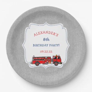 Assiettes En Carton Décor de fête d'anniversaire de camion de