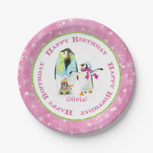Assiettes En Carton Décor de fête d'anniversaire de petite fille