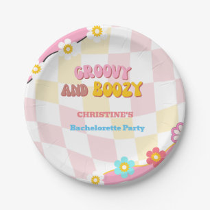 Assiettes En Carton Décor de la Bachelorette des années 70 super et bo