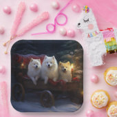 Assiettes En Carton Décor de Noël Eskimo Snowy Sleigh (Fête)