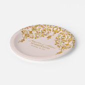 Assiettes En Carton Décor de réception Parties scintillant Art Nouveau (Angle)