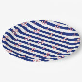 Assiettes En Carton Décor De Style Nautique (Angle)