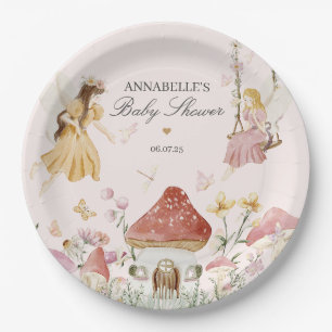 Assiettes En Carton Décor de table de la salle de bain pour bébé fée
