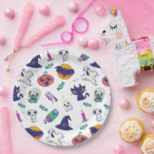 Assiettes En Carton Décor motif d'Halloween (Fête)