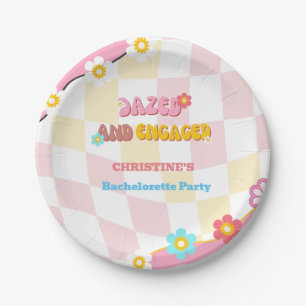 Assiettes En Carton Décoration de fête de bachelorette Dazed And Engag