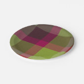 Assiettes En Carton  Decorative Plaid (Angle)