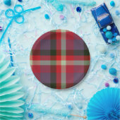 Assiettes En Carton  Decorative Plaid (Fête)