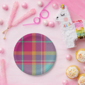 Assiettes En Carton  Decorative Plaid (Fête)