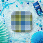 Assiettes En Carton  Decorative Plaid (Fête)