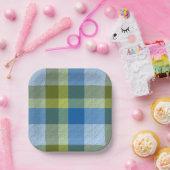 Assiettes En Carton  Decorative Plaid (Fête)