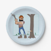 Assiettes En Carton Découpe d'arbre des plaques de papier (Devant)