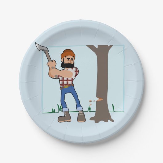 Assiettes En Carton Découpe d'arbre des plaques de papier (Devant)