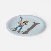 Assiettes En Carton Découpe d'arbre des plaques de papier (Angle)