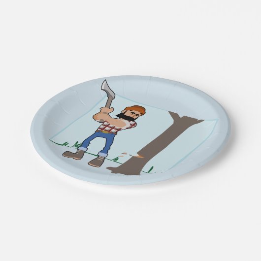 Assiettes En Carton Découpe d'arbre des plaques de papier (Angle)